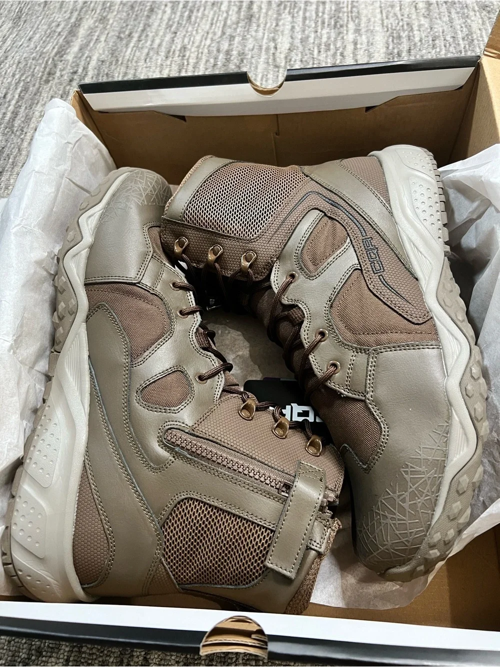 CQR Tactical Cowhide Duratex Combat Boots Size 13